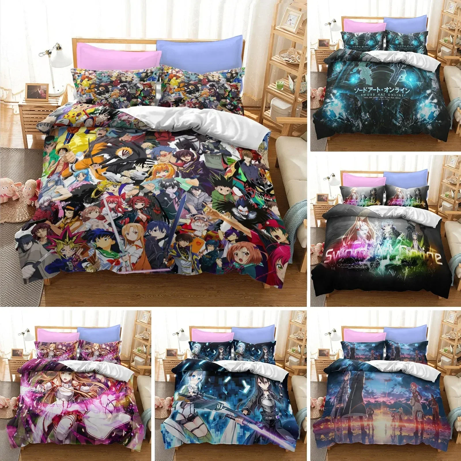 Home Textiles Online - Juego de cama de Anime Sword