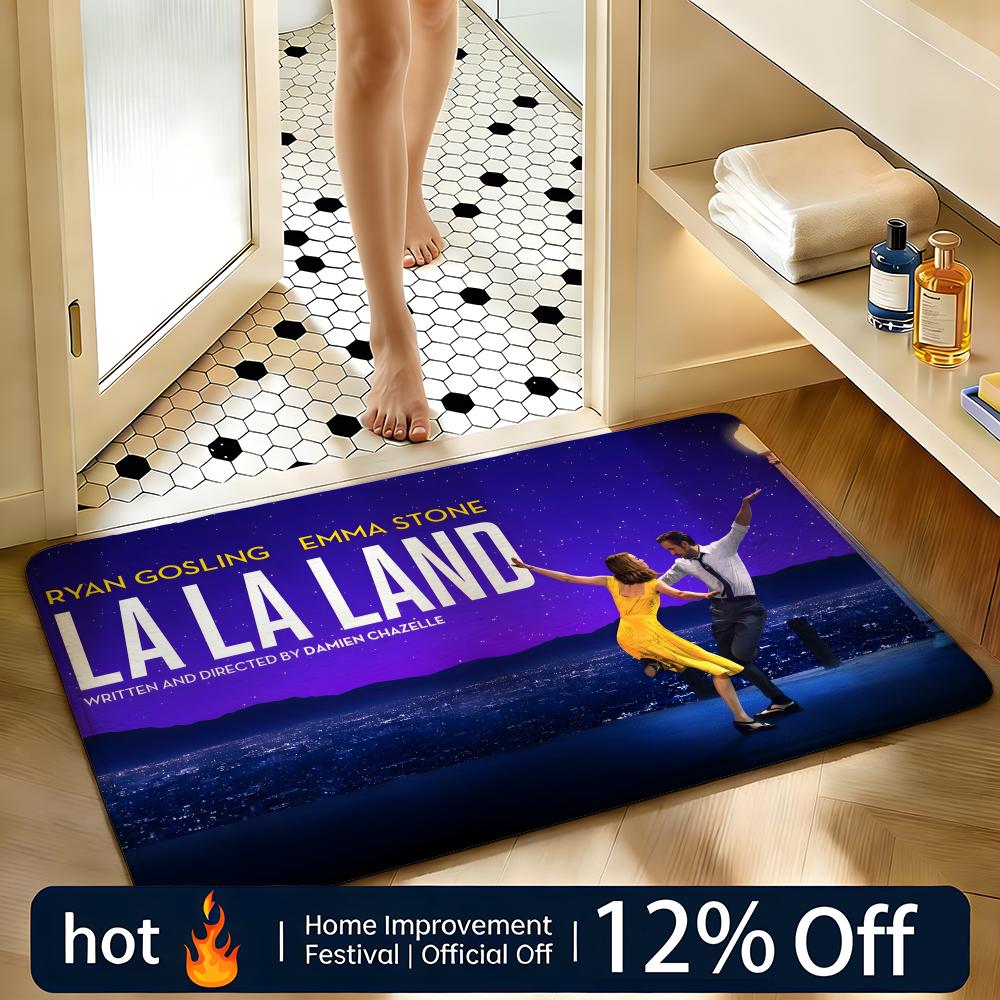Home Landing Textiles - Alfombra suave absorbente antideslizante, alfombra para