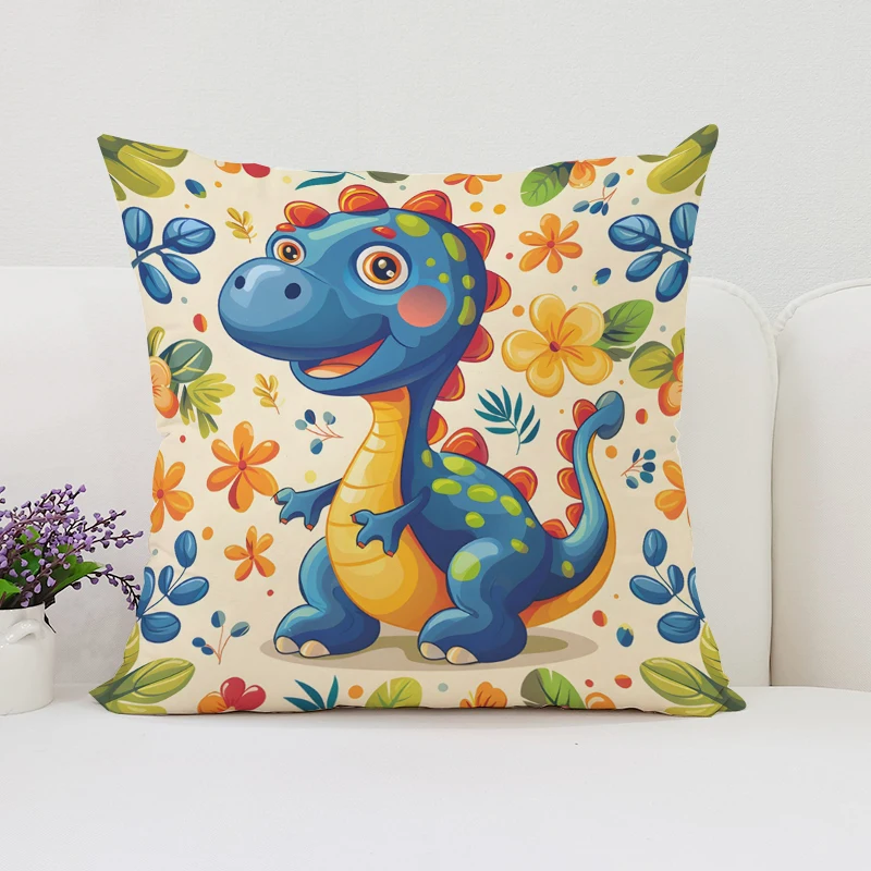 Home Landing Textiles - Funda de almohada Dinosaur Land con