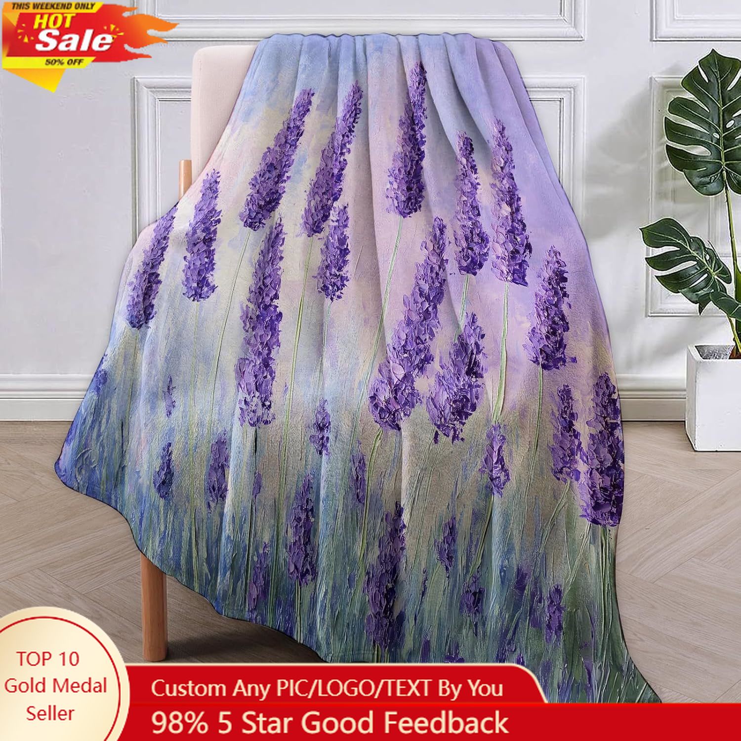 Home Textiles Blanket - Manta de franela Camper, regalos de
