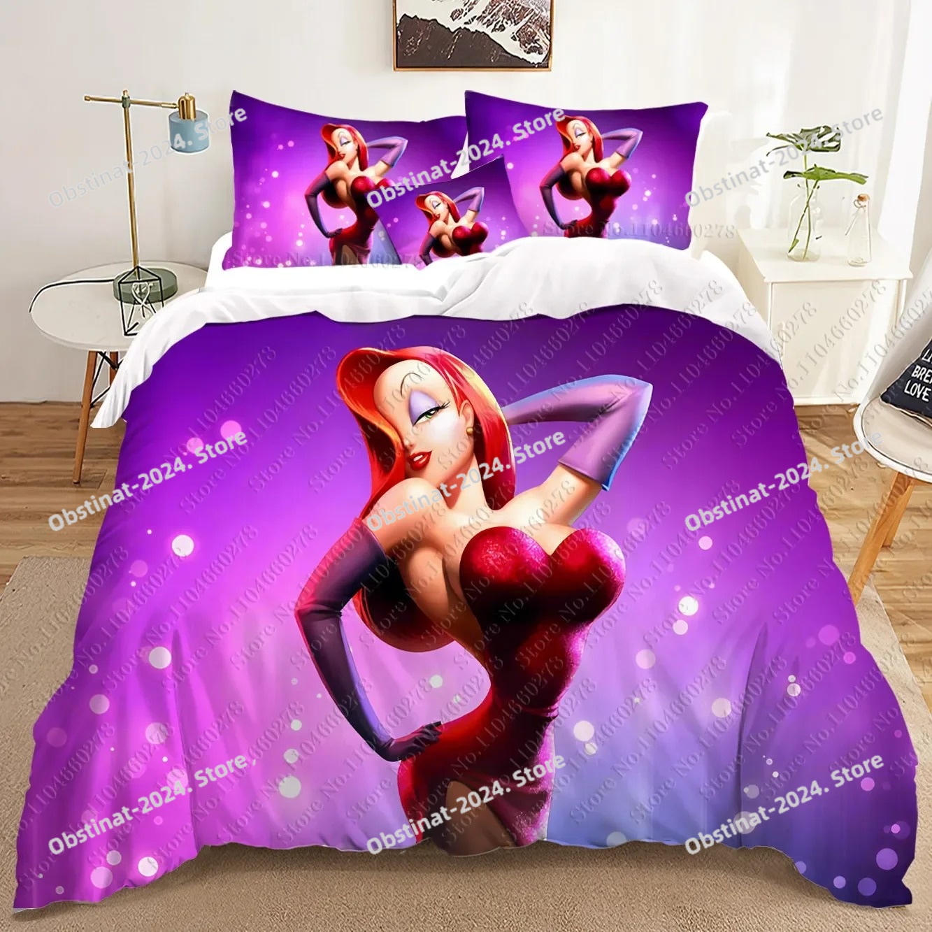 Juegos de cama Jessica Rabbit  - Home Textiles Classic Fashion reseña y precio