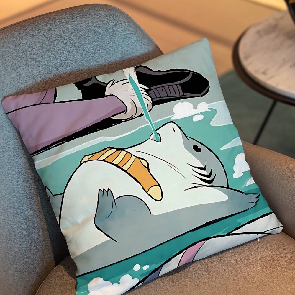 Funda de almohada Land Shark c - Home Landing Textiles reseña y precio