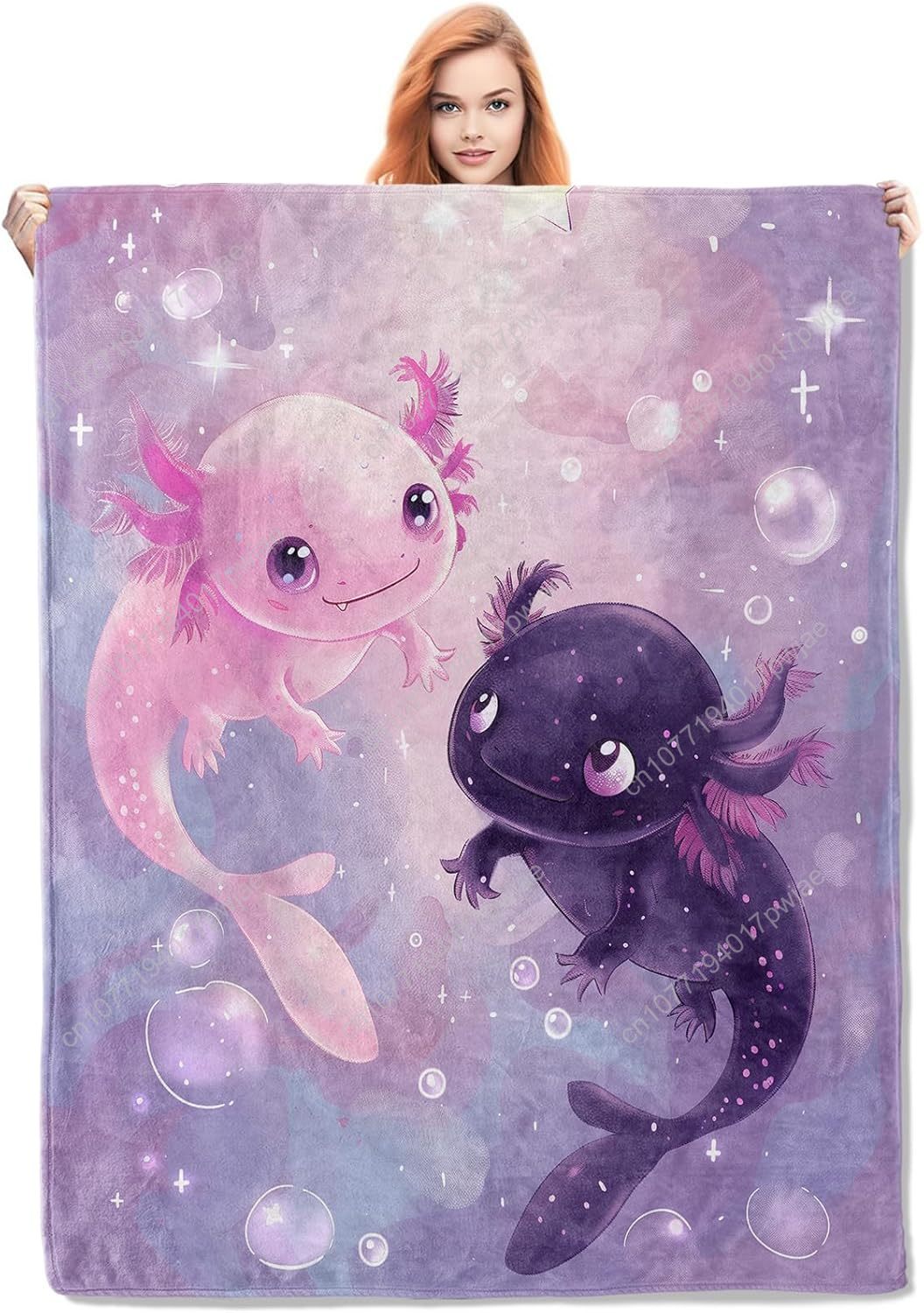 Manta Axolotl, lindas mantas d - Home Textiles Blanket reseña y precio