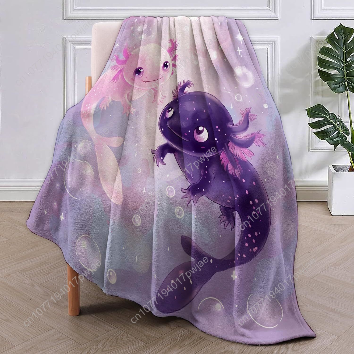 Manta Axolotl, lindas mantas d - Home Textiles Blanket reseña y precio