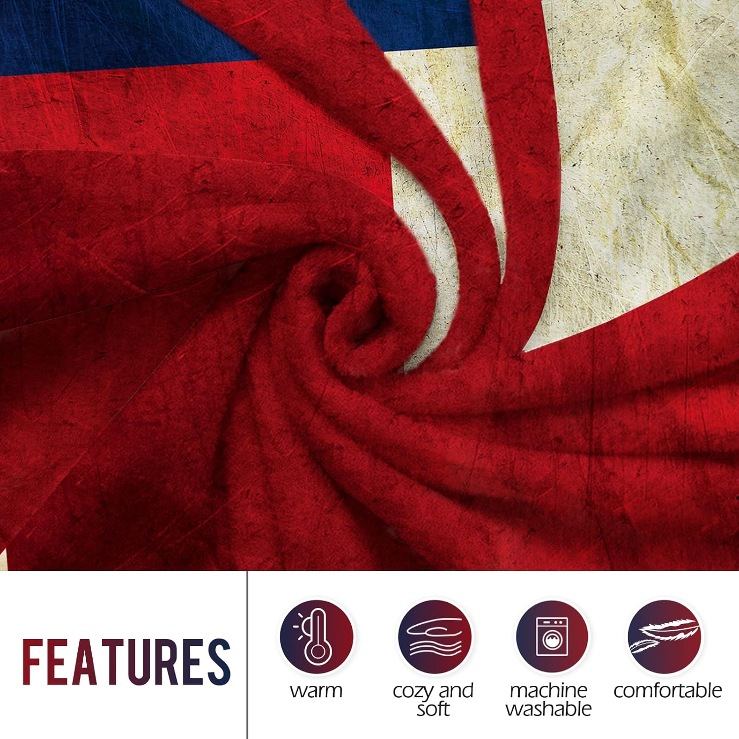 Manta con bandera de Levens Te - Home Textiles Blanket reseña y precio