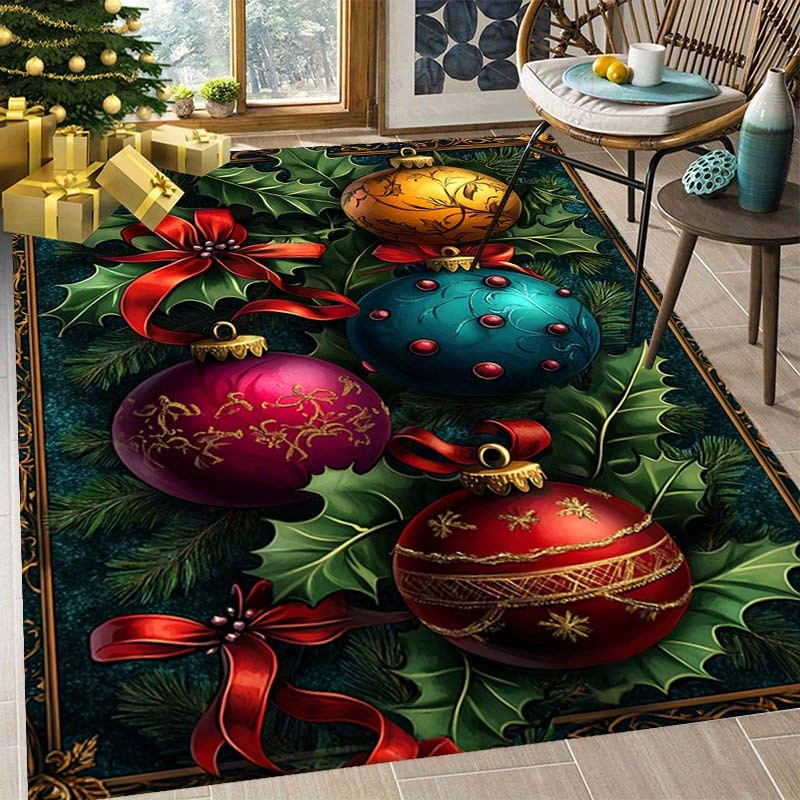 Alfombra navideña con estampad - Home Textiles Classic Fashion reseña y precio