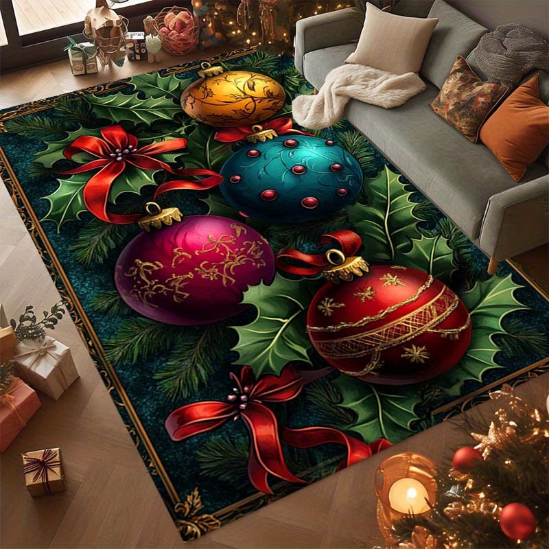 Alfombra navideña con estampad - Home Textiles Classic Fashion reseña y precio
