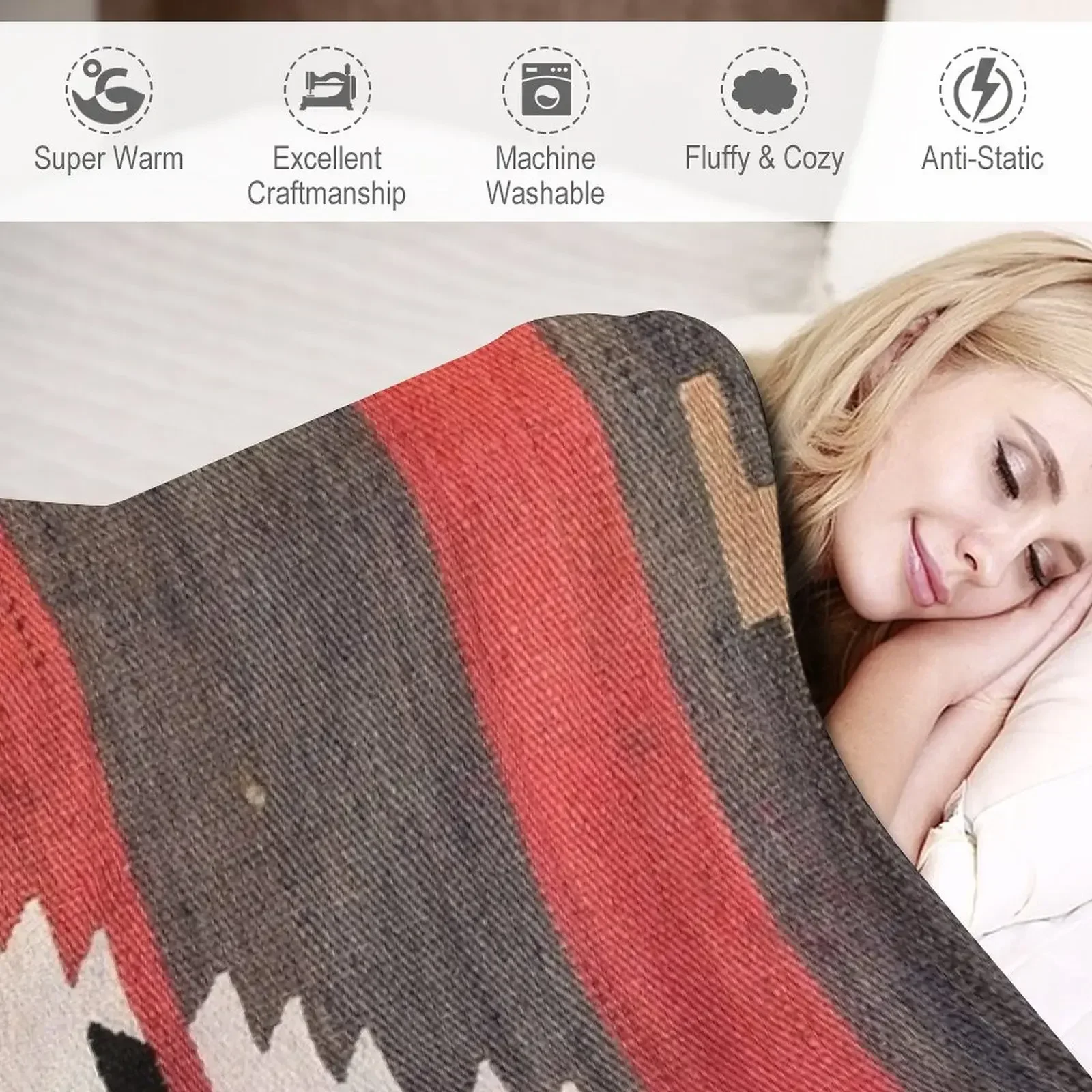 Manta de lujo de kilim turco v - Home Textiles Classic Fashion reseña y precio